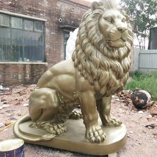 Life Size Fiberglass Lion Statue