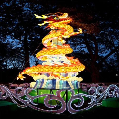 Kinesisk djur silk lykta för dekoration