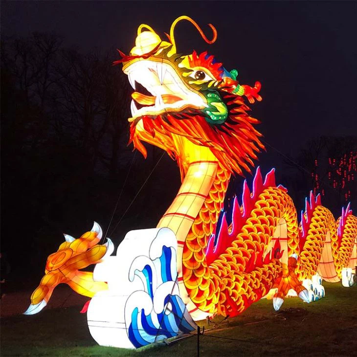 Outdoor Festival Decoration Chinese Dragon Lantern