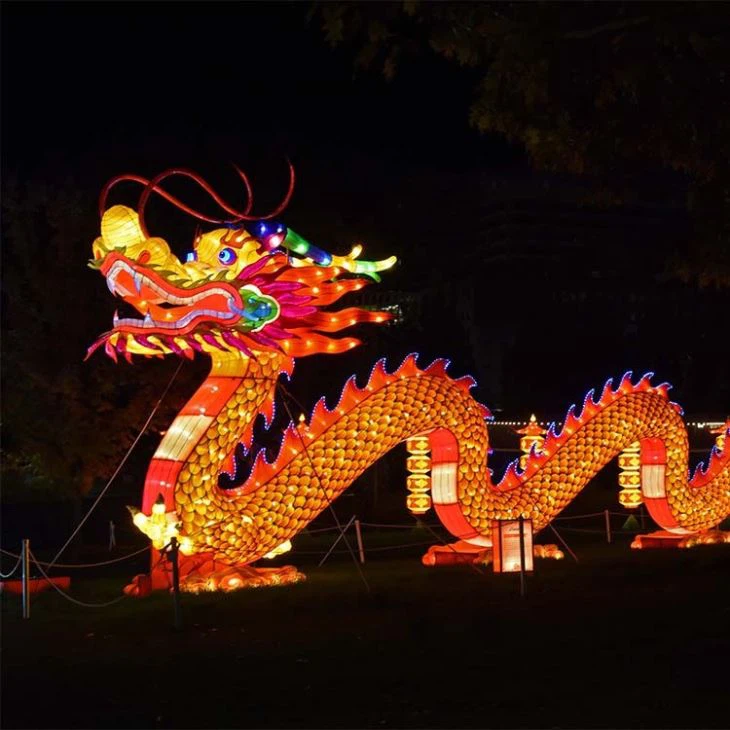 Outdoor Festival Decoration Chinese Dragon Lantern