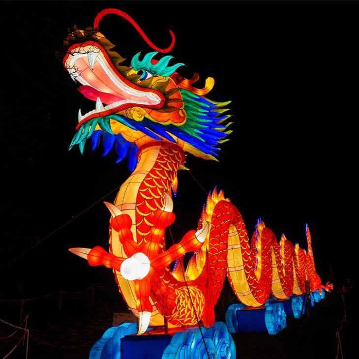 Outdoor Festival Decoration Chinese Dragon Lantern