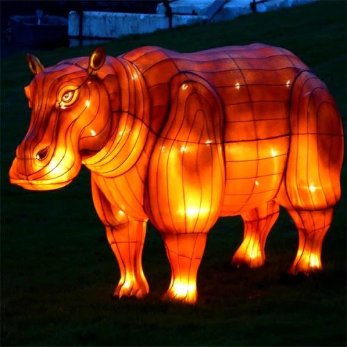 Vackra kinesiska elektriska lyktor för djur tyg