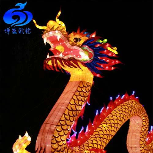 Festivaldekoration traditionell kinesisk silk Dragon Lantern