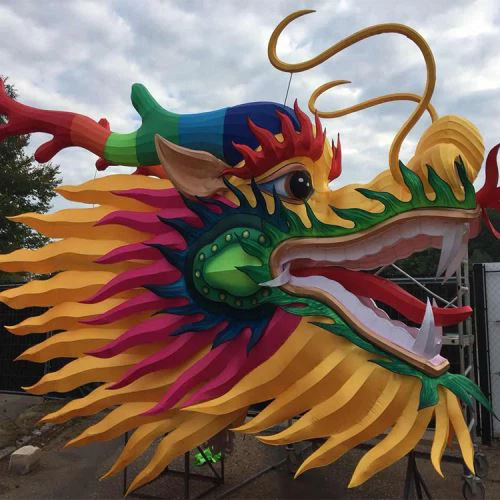 Festivaldekoration Silk Lantern Dragon Lanterns