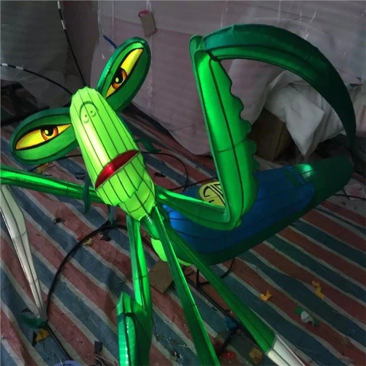 Led Indoor And Outdoor Festival Show Laminate Silk Lantern Figure