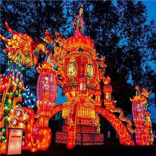 Certifierad CE färgglad kinesisk nyårsfestival dekorationslykta