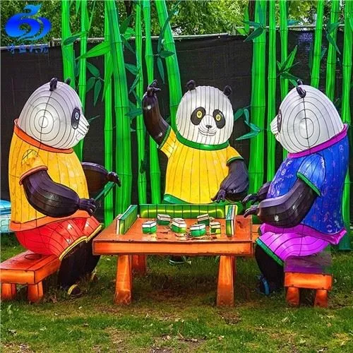 Finns det några handmålade tecknade djurlyktor?