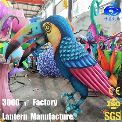 Färgglad Lantern Show For Park